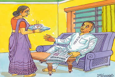 પતિ 'અનસૂયા' જેવી પત્નીની આશા રાખે છે પણ પોતે 'અત્રિ' ઋષિ બનતો નથી