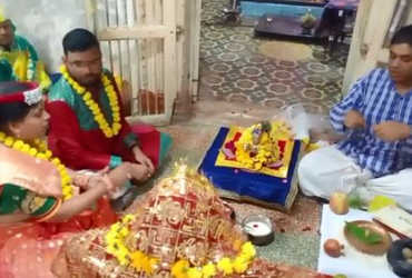 દાંડિયા બજાર ખાતે આવેલ રામજી મંદિરમાં ભગવાન શાલીગ્રામ અને તુલસીનો વિવાહ પ્રસંગ યોજાયો