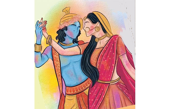 પૂર્વ જન્મમાં, 'શુકદેવજી'ને શ્રી રાધિકાજીએ દીક્ષામંત્ર આપ્યો, 'હે વત્સ!' કૃષ્ણં વદ