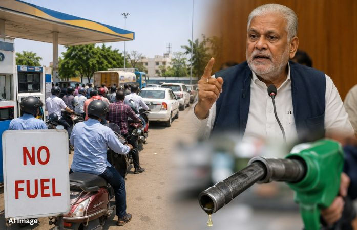 ભાજપ સાંસદે જ ઈંધણ અછતની પોલ ખોલી, રૂપાલાએ કહ્યું- 40% જ છે પેટ્રોલ-ડીઝલ...