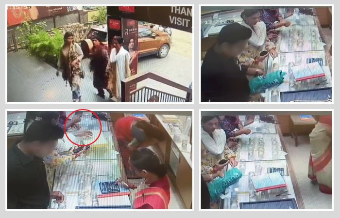 વડોદરા: ગ્રાહકના સ્વાંગમાં આવેલી 3 મહિલા જ્વેલરી શો-રૂમમાંથી રૂ.10 લાખની સોનાની બંગડીઓ ઉઠાવી ગઈ