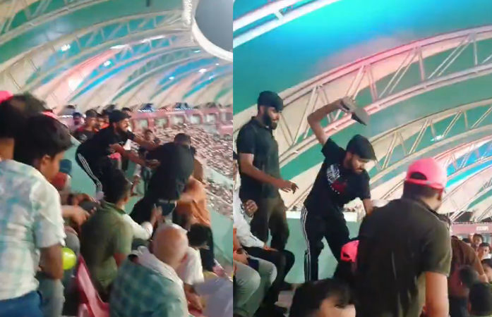 VIDEO: IPLની મેચ જોવા આવેલા ફેન્સ વચ્ચે છૂટાહાથની મારામારી, એકે તો ચપ્પલવાળી કરી
