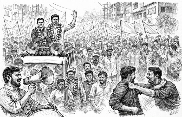 વડોદરા મનપા ચૂંટણી : ગલીએ ગલીએ પ્રચારનો ઘમઘમાટ, ભીડ માટે માથાદીઠ રૂ. 200ની લ્હાણીની ચર્ચા