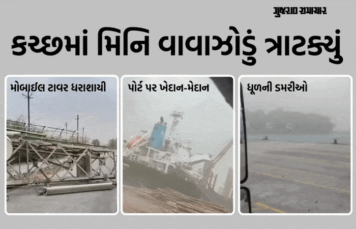 રાજ્યના અનેક જિલ્લામાં વંટોળ અને વરસાદ, જુઓ ગુજરાતમાં ક્યાં કેવી સ્થિતી
