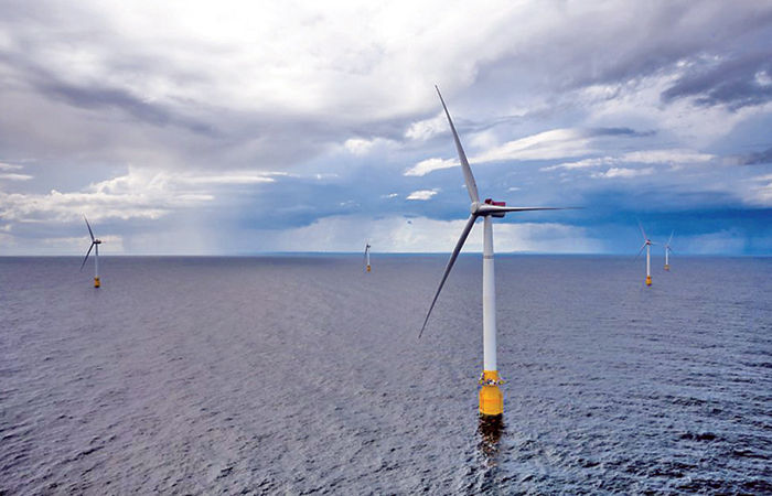 Floating Windmills in the Sea of Scotland