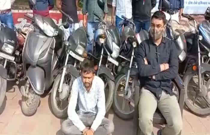 વડોદરા: 15 વાહનો સાથે ગઠીયાને ઝડપી પાડતી ગોરવા પોલીસ
