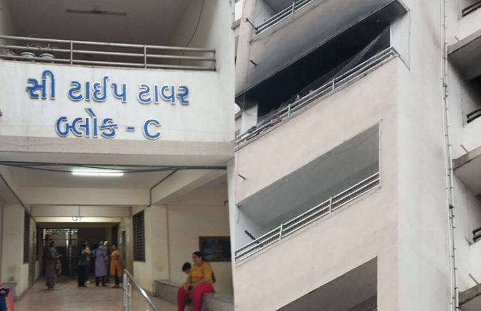 અમદાવાદના વસ્ત્રાપુર સરકારી વસાહતમાં 8મા માળે આગની ઘટના, ફાયર ટીમે 10 વર્ષની વિશ્વાનું સુરક્ષિત રેસ્ક્યુ કર્યું