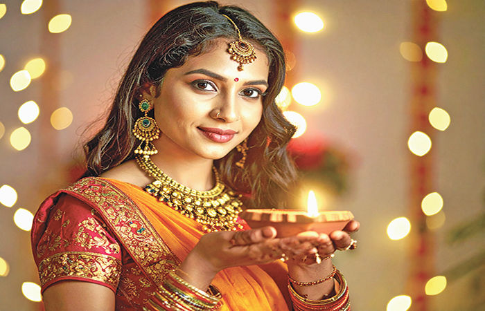 મોહક મેકઅપ અને વસ્ત્રો વિના દિવાળીનો ઝગમગાટ અધૂરો
