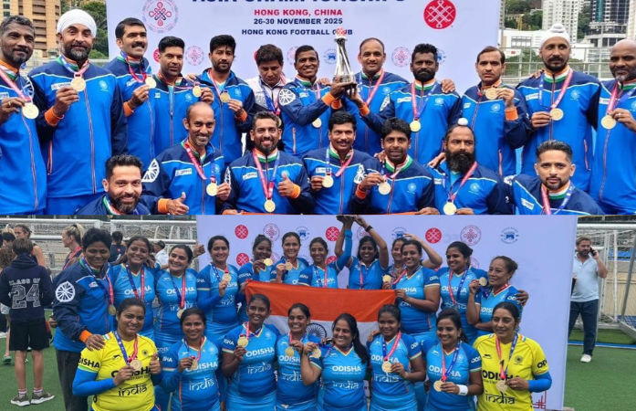 India complete historic double-gold at Asian Masters Hockey Cup 2025 in Hong Kong