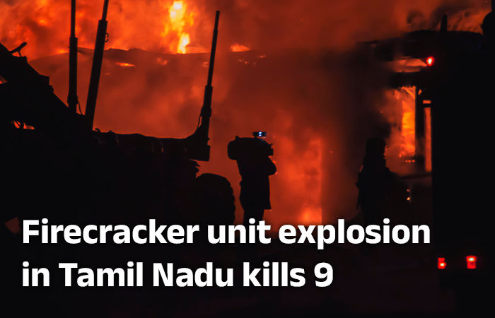 9 killed in TN firecracker unit explosion