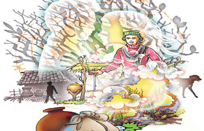 ઠંડીનો ઠાઠમાઠ                                        .