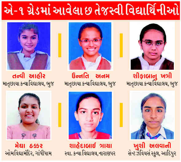 કચ્છનું ધો.૧ર સામાન્ય પ્રવાહનું ૮૩.૭૯ ટકા પરિણામ, છ વિદ્યાર્થીઓ એ-૧ ગ્રેડમાં