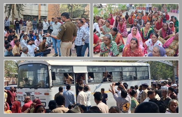 જામનગર: હનુમાન ટેકરી વિસ્તારમાં રેલવેની નોટિસ મુદ્દે ઉગ્ર દેખાવો યથાવત્, વિપક્ષના કોર્પોરેટર સહિત અનેકની અટકાયત