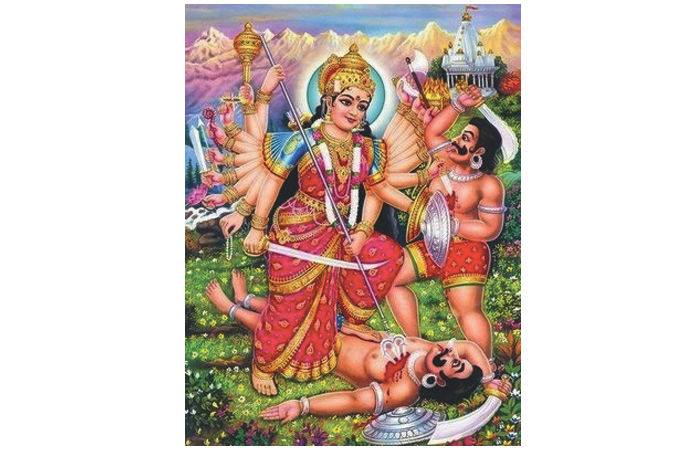 શુમ્ભ - નિશુમ્ભ દ્વારા પરાજીત થયેલાં દેવોએ કરેલી માતા જગદંબાની સ્તુતિ