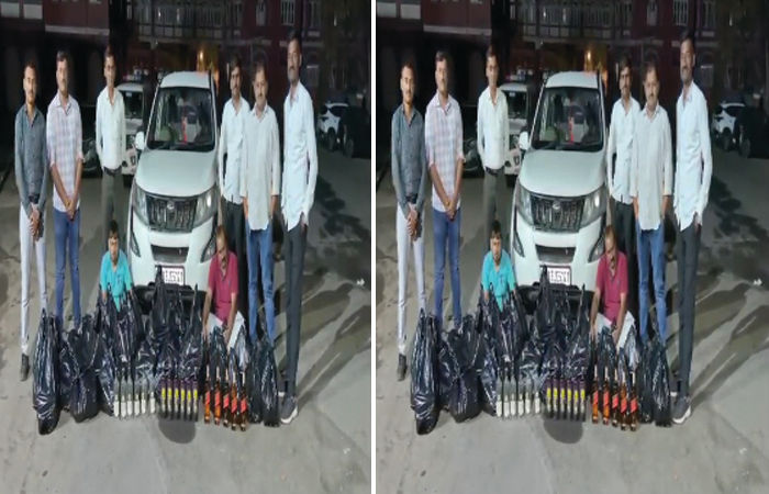જામનગરમાં એક્સયૂવી કારના ચોરખાનામાં સંતાડીને ઘુસાડવામાં આવી રહેલો ઇંગ્લિશ દારૂનો માતબર જથ્થો એલસીબીએ પકડી પાડ્યો