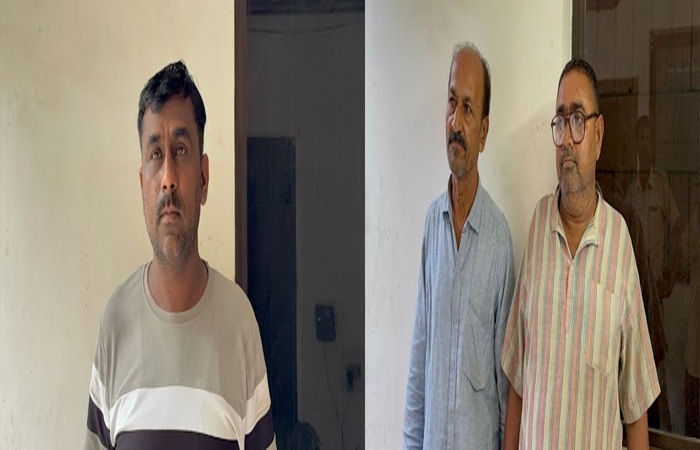 જામનગર તાલુકાના લાખા બાવળની સરકારી ગૌચરની જમીન પચાવી પાડનારા ત્રણ શખ્સોની લેન્ડગ્રેબીંગના ગુન્હામાં અટકાયત