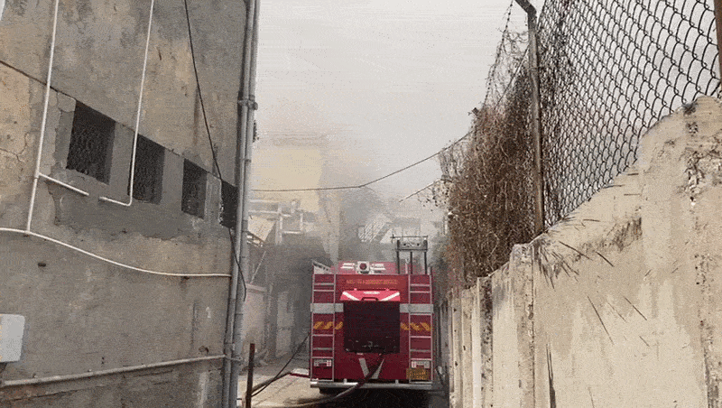 Fire breaks out at medical store godown near Jodhpur BRTS stand in Ahmedabad