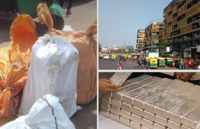 અમદાવાદ: ખાનગી બસમાં કોથળા ભરીને રાજકોટ લઈ જવાતી 100 કિલો ચાંદી ઝડપાઈ, ગીતા મંદિર પાસે SGSTની કાર્યવાહી