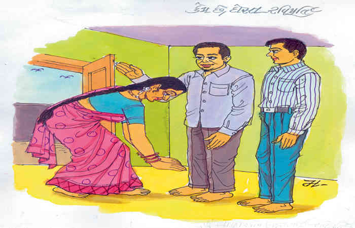 સગાઈ ત્રણ પ્રકારની હોય છે : કહેવાની, સહેવાની અને પ્રાણના ભોગે નિભાવવાની
