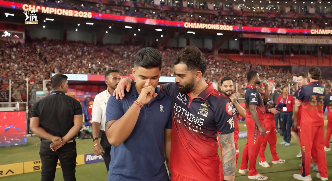 VIDEO: IPL ફાઈનલ પછી વિરાટ કોહલીએ વૈભવને આપ્યો હતો 'ગુરુમંત્ર'! RCBએ શેર કર્યો વીડિયો