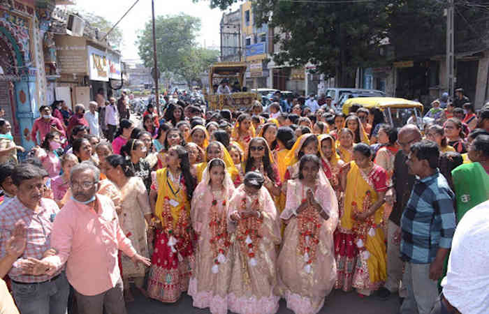 હાલાર તીર્થ આરાધના ધામમાં મોક્ષમાળની આરાધના સંપન્ન થતાં તપસ્વીઓનું જામનગરમાં આગમન