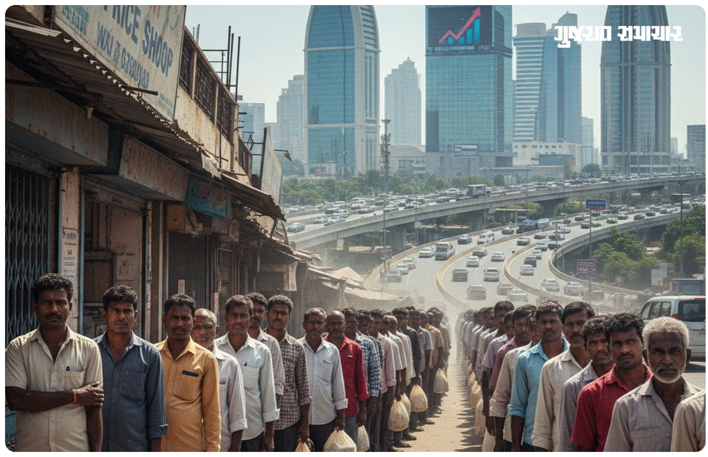 ગરીબીની ચરમસીમા : 1.22 કરોડ ટન મફત-સસ્તું અનાજ વહેંચી ગુજરાત સરકારે 'સિદ્ધિ' મેળવી