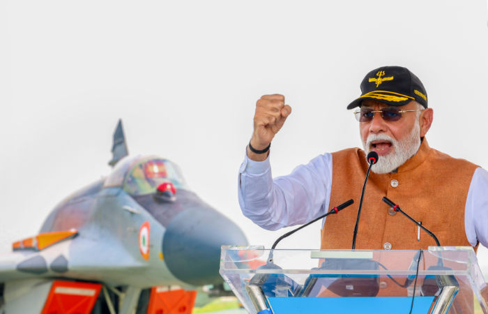 I came for 'darshan' of heroes: PM Modi salutes Indian armed forces