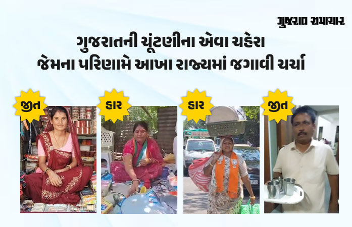 અનોખા ચહેરા: મહેસાણામાં પટ્ટાવાળો બનશે કોર્પોરેટર, બહુચરાજીમાં બંગડી વેચનારી બહેનનો વિજય, બે શ્રમિક મહિલા હારી
