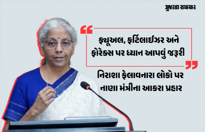 ફ્યૂઅલ ડ્યૂટી ઘટાડતાં સરકાર પર ₹1 લાખ કરોડનો બોજ, પરંતુ ભારતનું અર્થતંત્ર મજબૂતઃ નિર્મલા સીતારમણનો દાવો