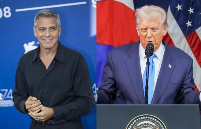 George Clooney snarls back at Donald Trump over criticism on French move