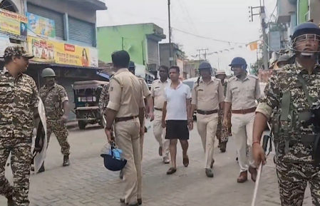Bengal: Police parade Trinamool leader in half pants and T-shirt