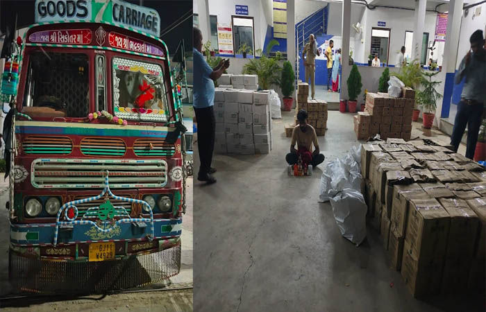 ફાજલપુર નજીક ટ્રકમાં ડુંગળીની આડમાં લવાતો 15 લાખનો દારૂ પકડાયો