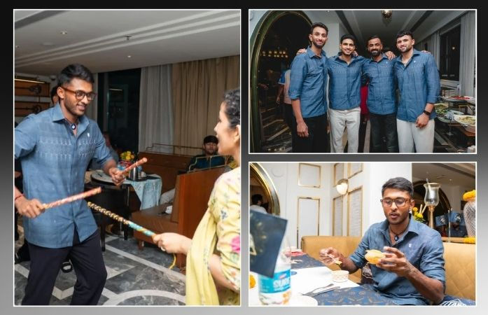 ગુજરાત ટાઇટન્સે ટીમ ડિનર સાથે ગુજરાત દિવસની ઉજવણી કરી, ખેલાડીઓએ પરંપરાગત ટાંગલિયા શર્ટ પહેર્યા