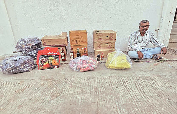 ભલગામડા ગામમાં દારૂ-બિયરનો 1.94 લાખના જથ્થ સાથે એક શખ્સ ઝડપાયો