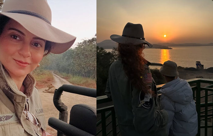 PHOTOS: ગુજરાતના જંગલોમાં કંગના રણૌતની એડવેન્ચર સફર, ભત્રીજા પૃથ્વી સાથે પહોંચી ગીર નેશનલ પાર્કમાં