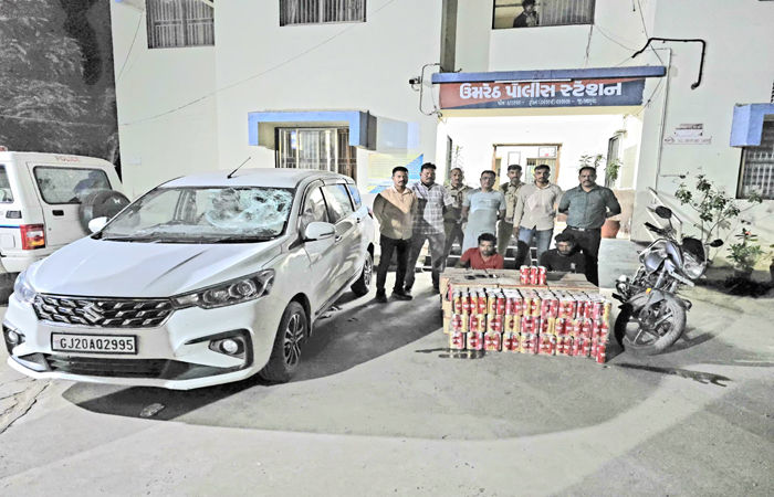 રૂપિયા 2 લાખના વિદેશી દારૂના જથ્થા સાથે 2 શખ્સો ઝડપાયા