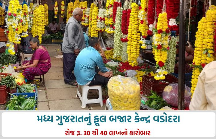 શ્રાવણ માસમાં ફૂલોની માંગમાં 100%નો ઉછાળો, વડોદરામાં મહારાષ્ટ્રથી રોજ આવે છે 30,000 કિલોથી વધુ ફૂલ
