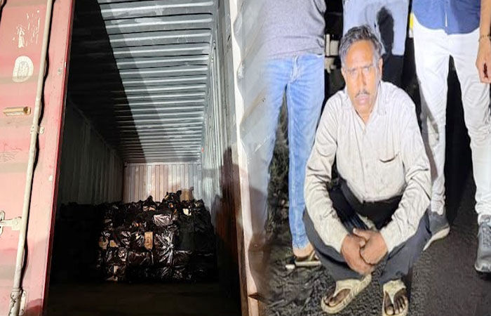 કરજણ હાઇવે પરથી દારૂ ભરેલું કન્ટેનર ઝડપાયુ