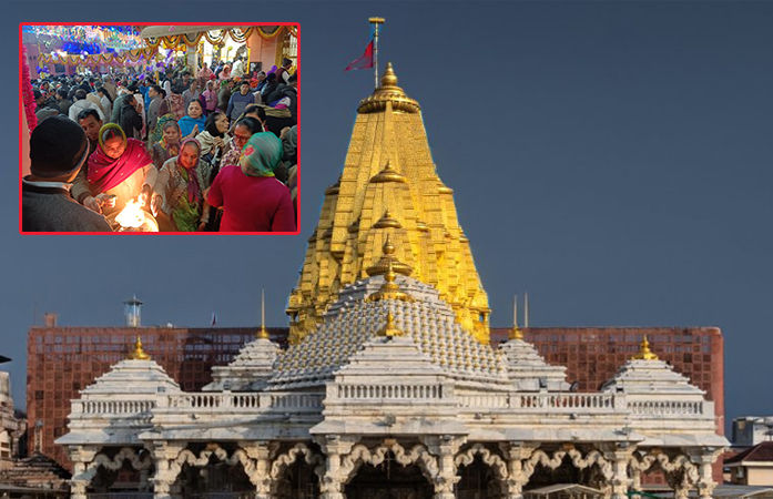 યાત્રાધામ અંબાજીમાં આજે પ્રાગટ્યોત્સવની ભવ્ય ઉજવણી: મા અંબાના દર્શન માટે માનવ મહેરામણ ઉમટ્યું