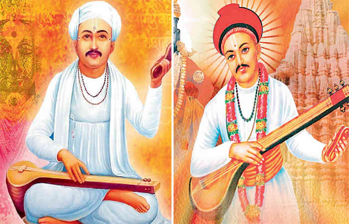 ભક્ત 'તુકારામ' અને ભક્ત 'નામદેવના' પ્રેરણા પ્રસંગો