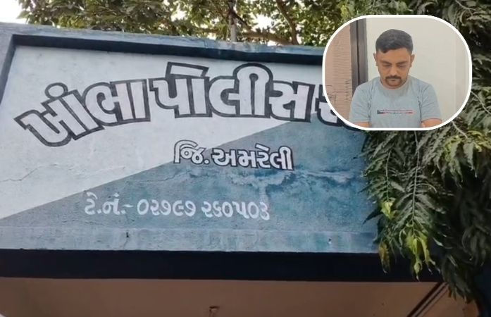 ખાંભામાં ‘નકલી પોલીસ’નો ખેલ ખતમ: કારના ગુપ્ત ખાનામાંથી મળ્યો દારૂ, હનીટ્રેપ કેસમાં હતો ફરાર