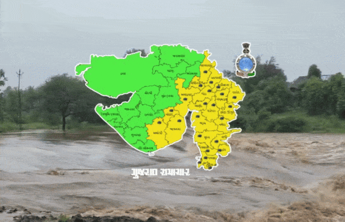 ગુજરાતમાં આગામી 6 દિવસ ભારે વરસાદની આગાહી, 15થી વધુ જિલ્લામાં યલો એલર્ટ