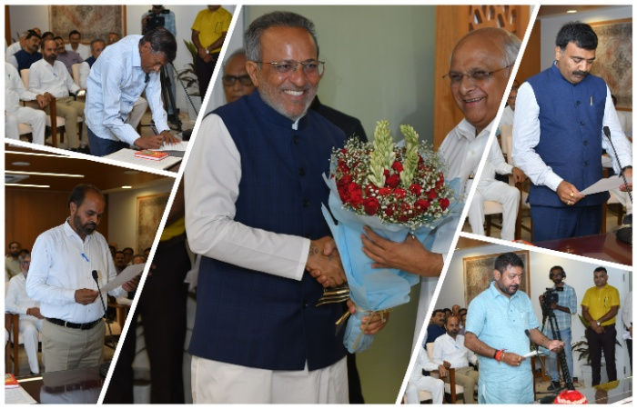Five MLAs elected in Gujarat assembly by-polls sworn in by Speaker