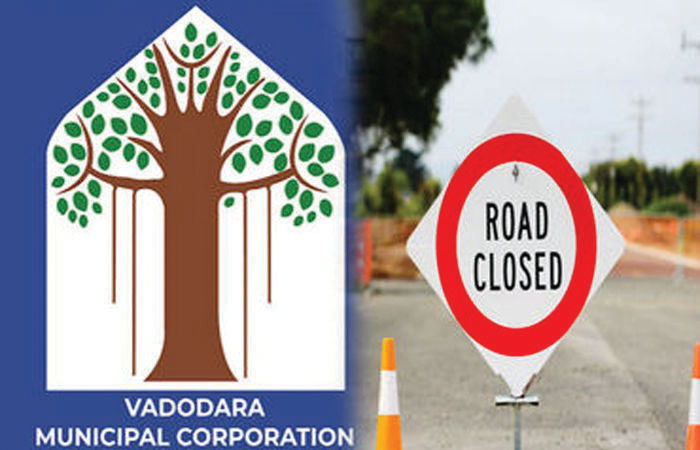 વડોદરાના ઉંડેરામાં આરસીસી સ્ટોર્મ વોટર ડ્રેઇન-છાણીથી દુમાડ પાકો કરવા બંને રોડ રસ્તા બંધ