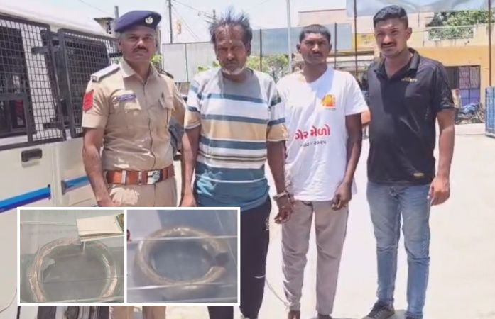 કારના હપ્તા માટે ક્રૂરતાની હદ વટાવી: નસવાડીમાં વૃદ્ધાના પગ કાપી કડા લૂંટનાર બે શખસોની ધરપકડ