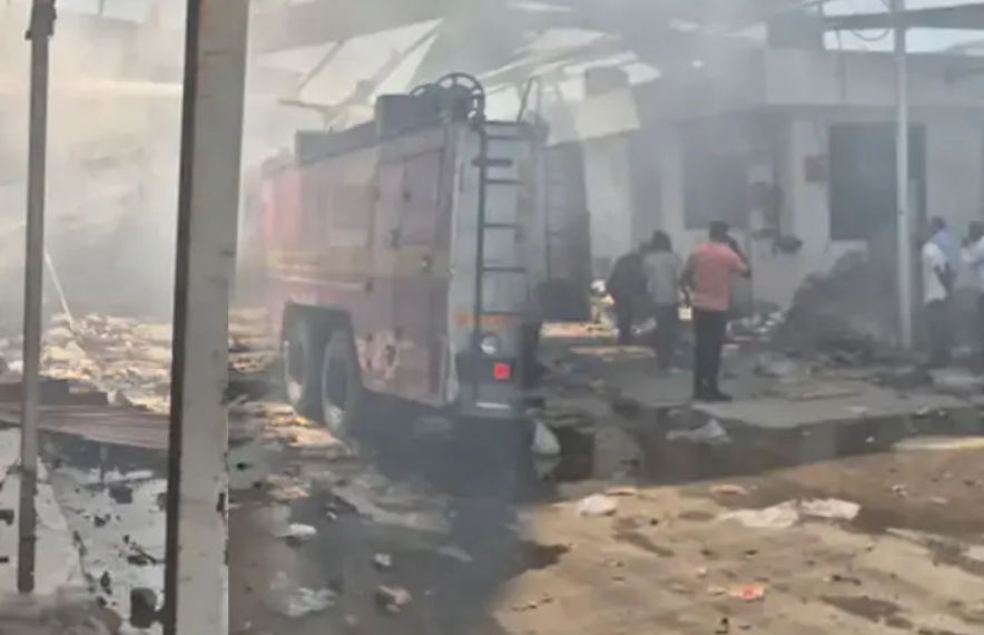 Massive fire breaks out at firecracker factory in Gujarat’s Deesa, 18 workers dead