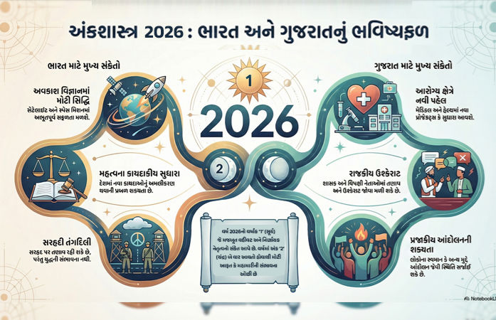 વર્ષ 2026 ભારત અને ગુજરાત માટે કેવું રહેશે? અંકશાસ્ત્રની દ્રષ્ટિએ ભવિષ્યવાણી અને ઐતિહાસિક સંકેતો