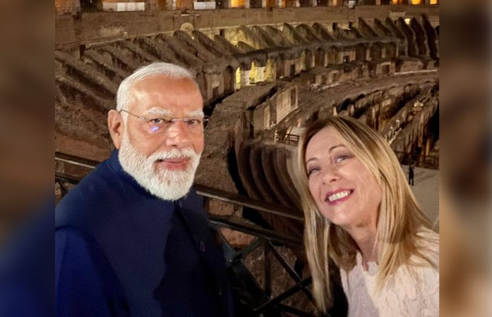 'રોમમાં તમારું સ્વાગત છે...' ઈટાલી પહોંચતા જ PM મોદી અને મેલોનીની નવી સેલ્ફી વાઈરલ
