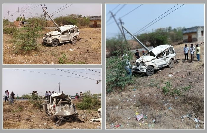 VIDEO | અમદાવાદ: ધોળકા-બગોદરા હાઈવે પર ગમખ્વાર અકસ્માત, કાર પલટી મારી વીજ પોલ સાથે અથડાઈ, 4ના મોત