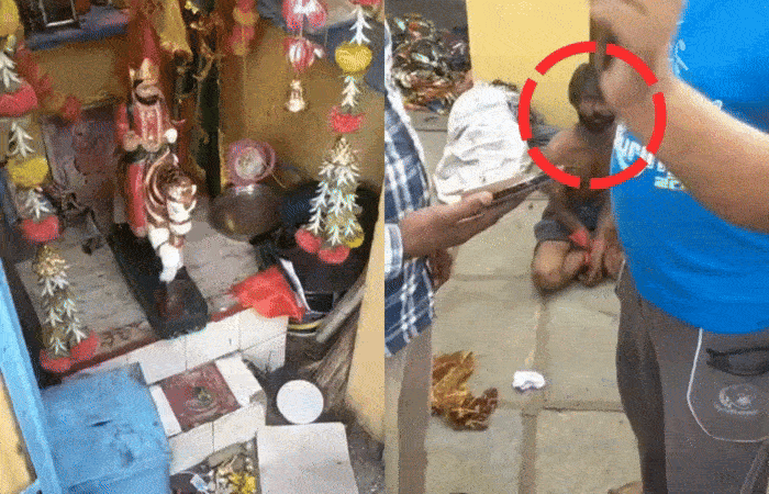 VIDEO: અમદાવાદમાં રામદેવપીર મંદિરમાં યુવકે તોડફોડ કરી, સ્થાનિકોએ આરોપીને પકડી પોલીસને સોંપ્યો